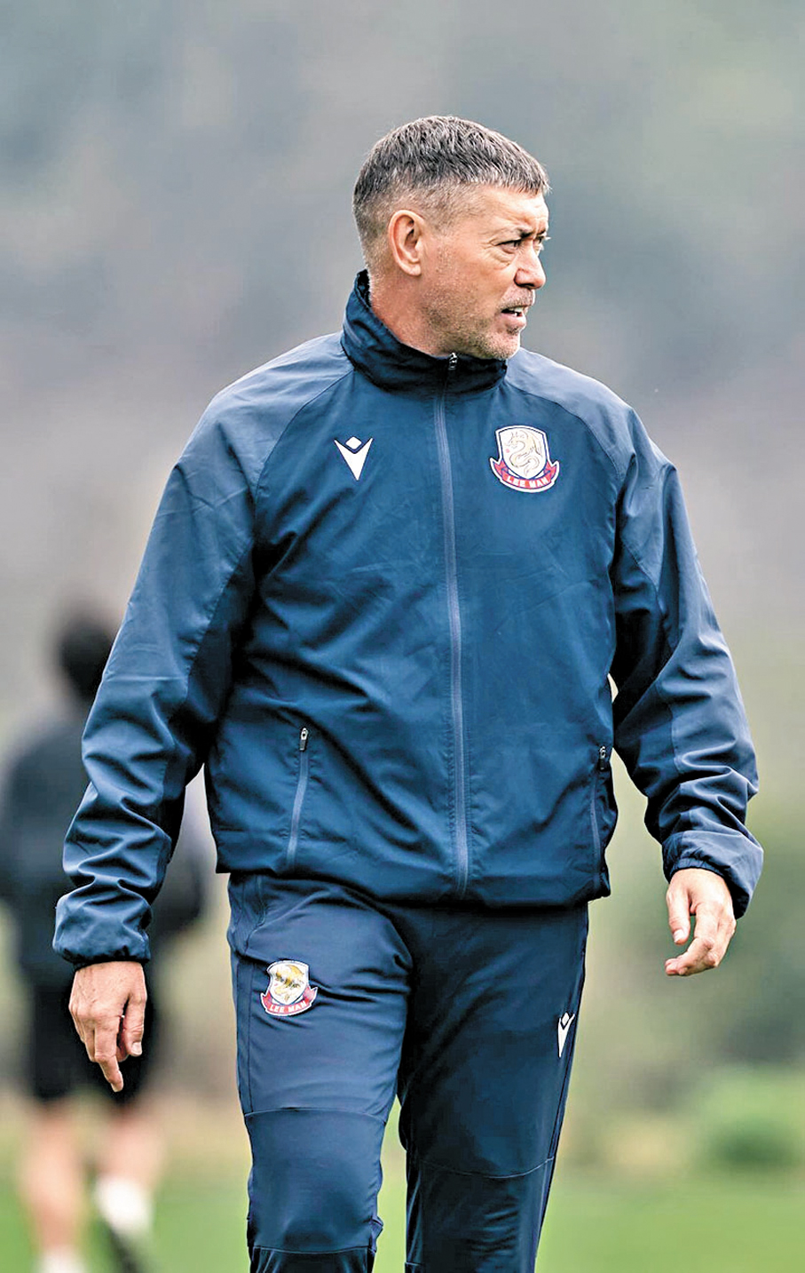 ●理文暫代主教練列特昨率隊操練。  理文Fb圖片