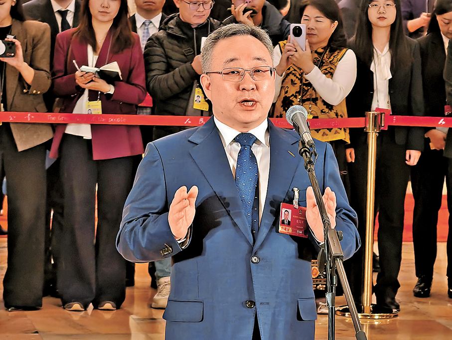 ●貴州民族大學副校長崔海洋。香港文匯報記者任芳頡  攝