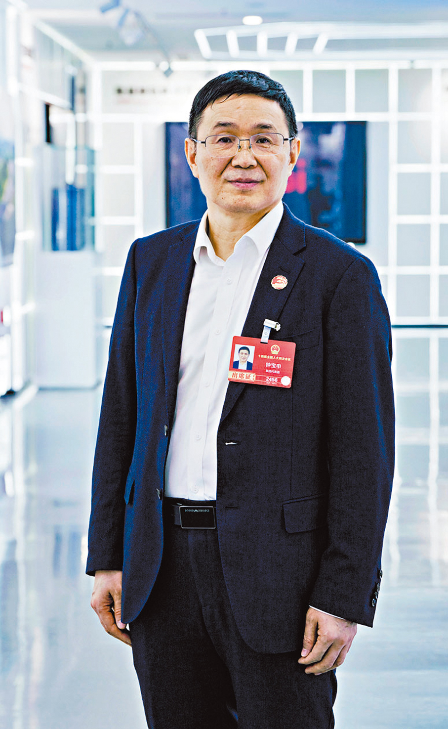 ●全國人大代表鍾寶申。香港文匯報兩會傳真