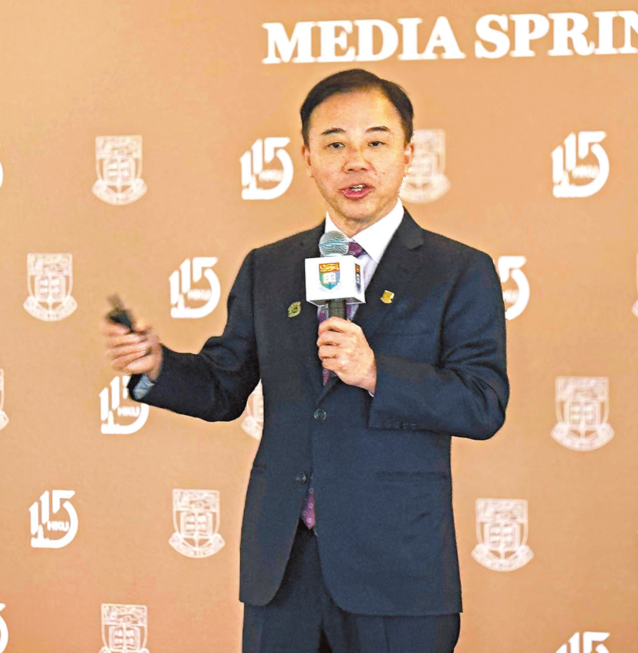 ●港大校長張翔   香港文匯報記者楊盈盈 攝