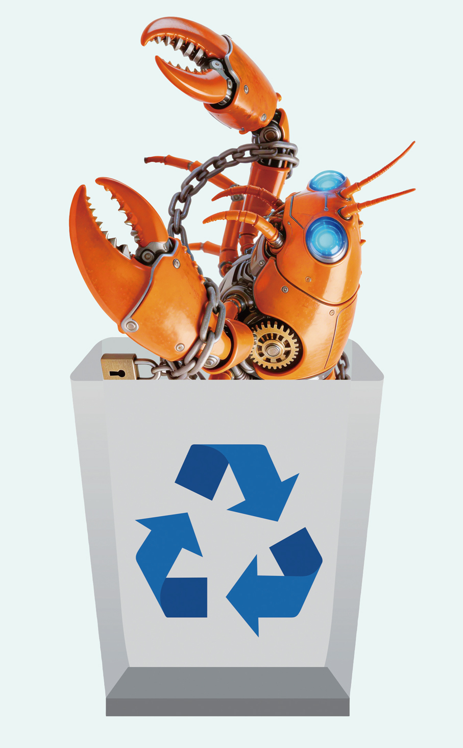 ●「龍蝦」用戶這一星期以來很忙碌，排隊下載，然後又匆忙卸載。 設計圖片