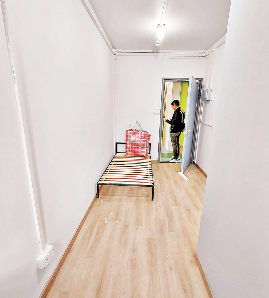 ●在彭詠詩協助下，陳先生一家之前曾入住啟福居單位。   受訪者供圖