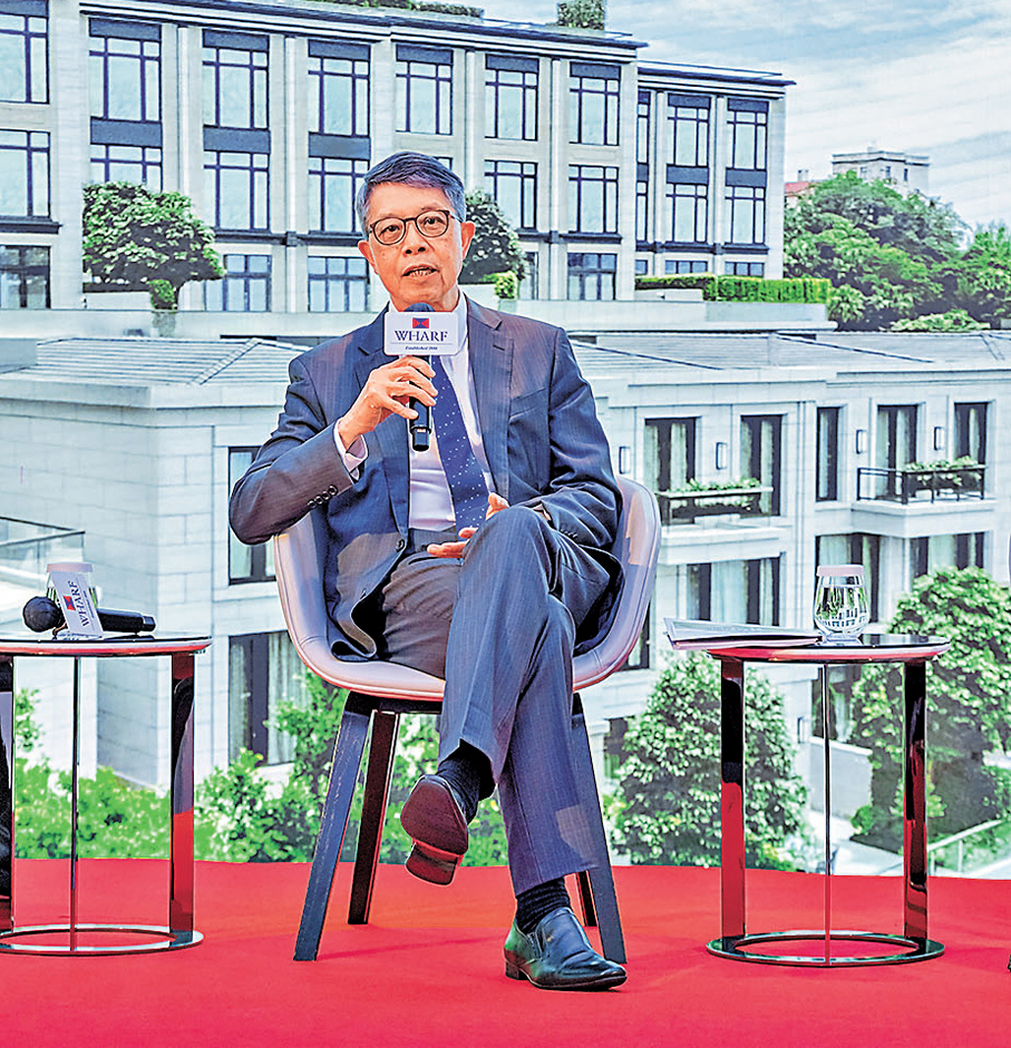●吳天海表示，集團現時無債務壓力。