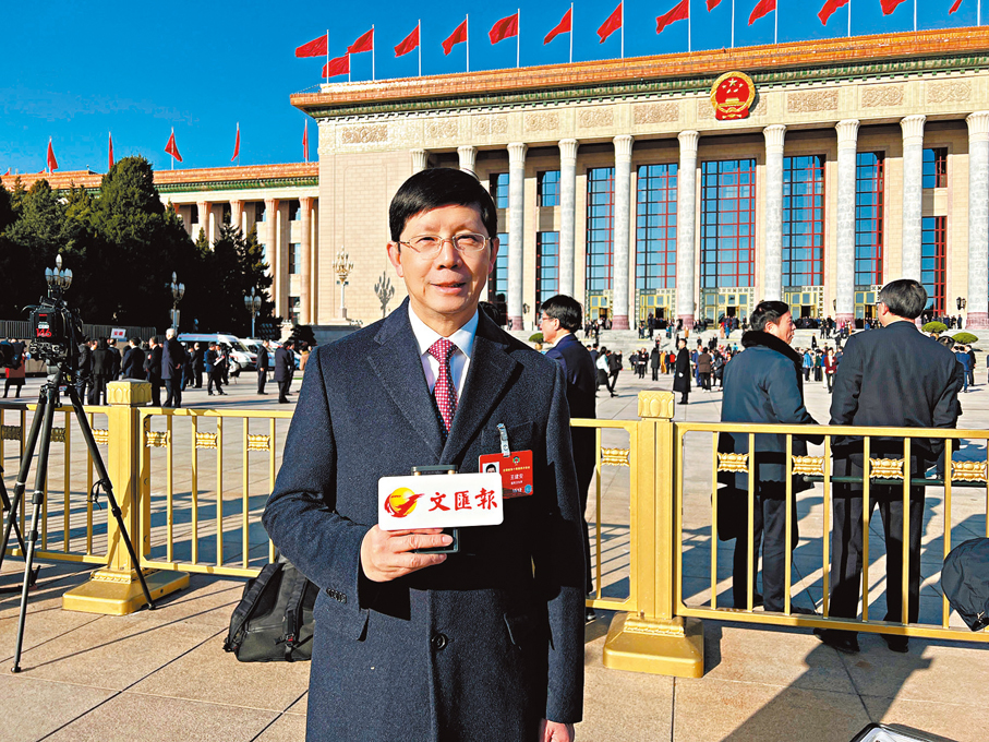 ●全國政協委員、中國科學院院士王建安。香港文匯報記者俞晝  攝
