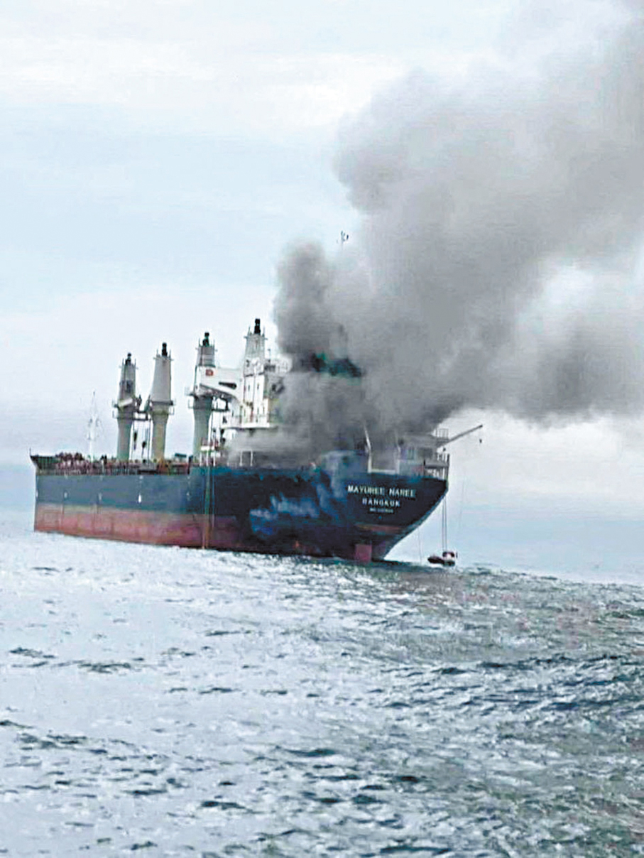 ●泰國油輪被指強行通過霍爾木茲海峽而遭攻擊。 資料圖片