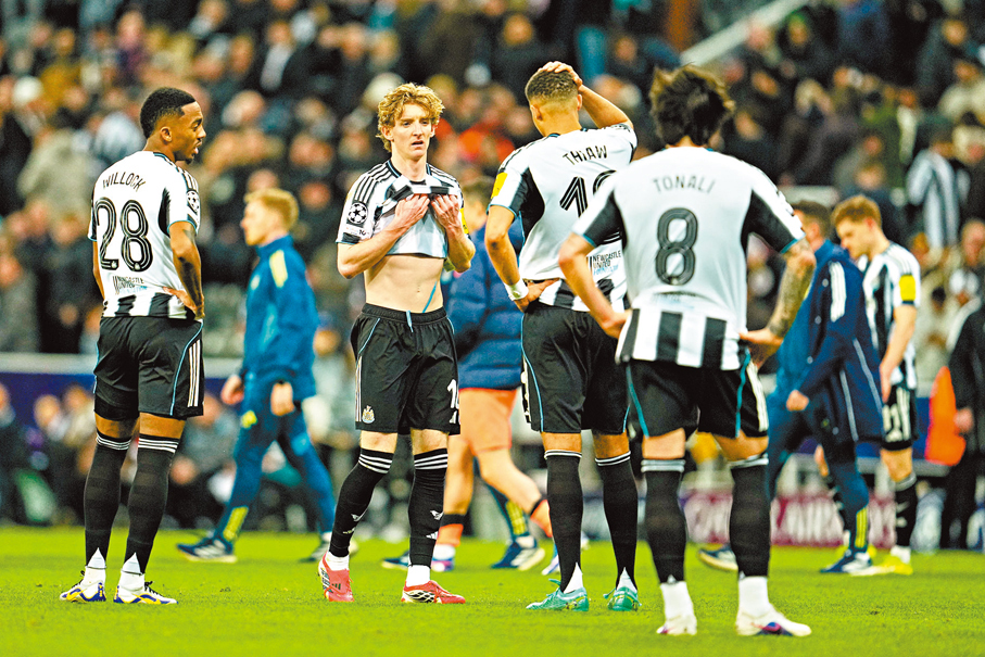 ●紐卡素需留力應付歐聯，戰意成疑。 資料圖片