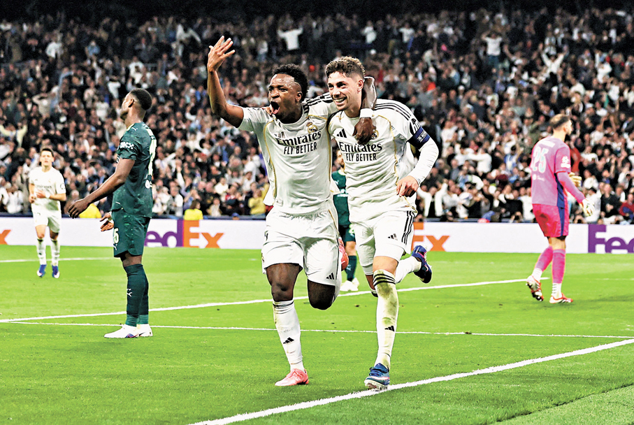 ●皇馬歐聯大勝後，返西甲乘勝追擊。 資料圖片