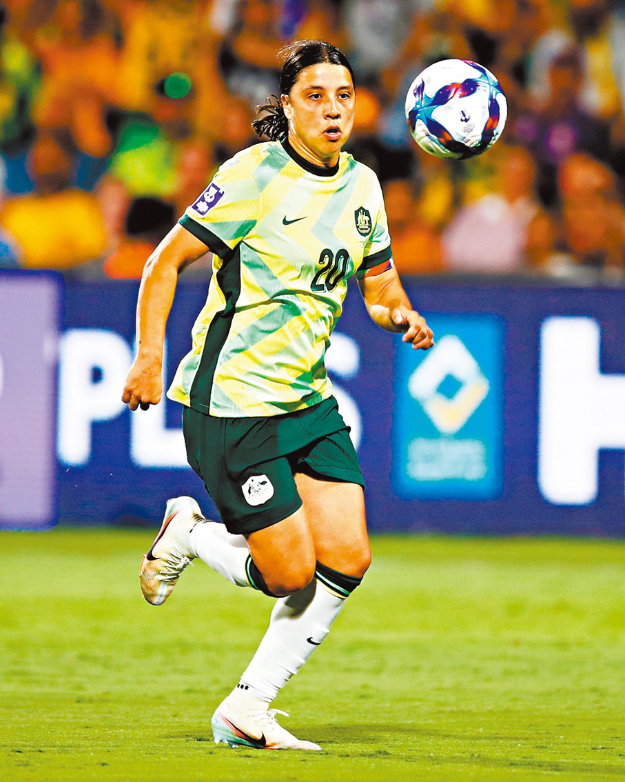 ●效力車路士女足的卡爾，是澳洲隊前場核心。  資料圖片