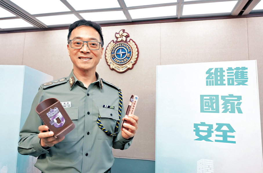 ●特區政府懲教署署長黃國興接受大公文匯全媒體訪問。大公文匯全媒體記者蔡文豪  攝