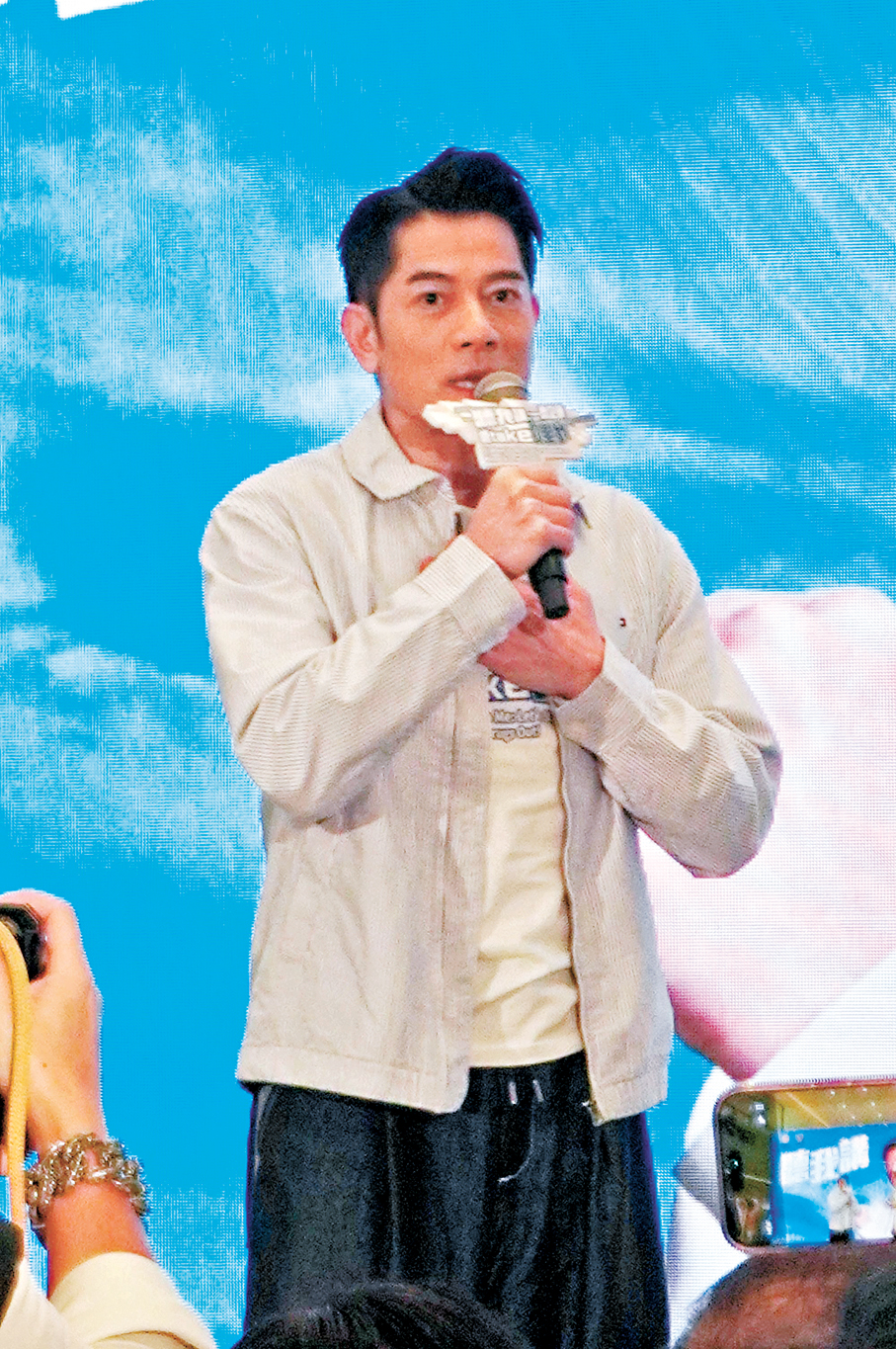 ●郭富城寄語面對引誘要Say no！   香港文匯報記者子棠  攝