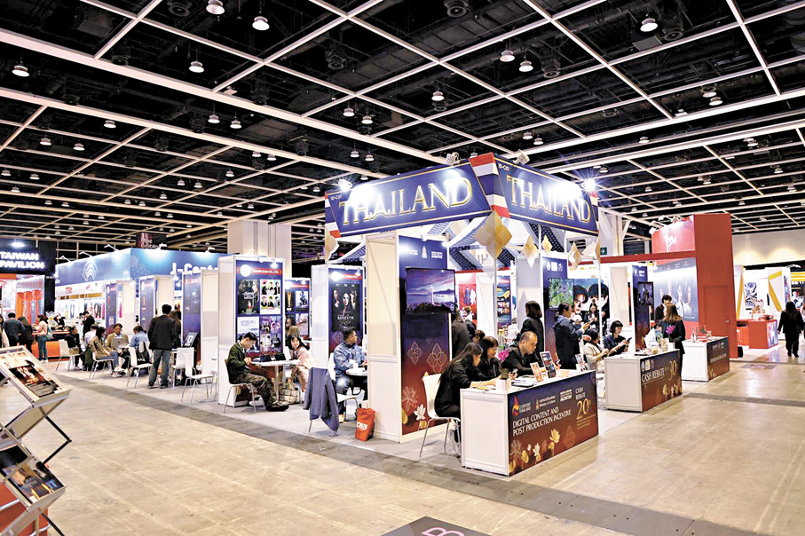 ●逾790家展商參加FILMART。 香港文匯報記者孫嘉蔚  攝