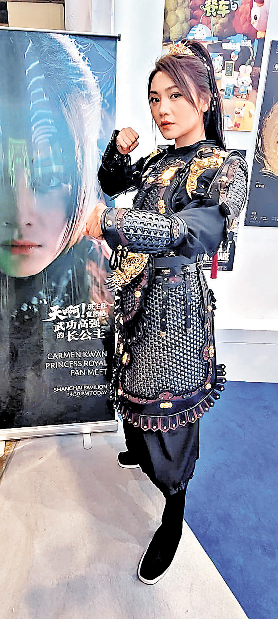 ●關嘉敏透露正洽談另一套新短劇。  香港文匯報記者梁靜儀  攝