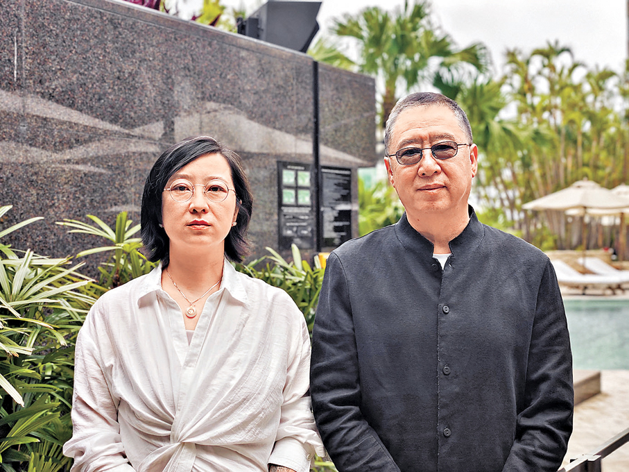 ●編劇冉平、冉甲男父女認為跨界動畫領域是「順勢而為」。 香港文匯報記者李薇 攝