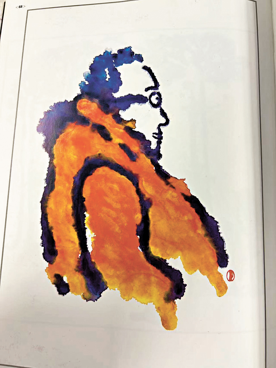 ●在作品《Mr.Tong》中可見趙慧儀畫筆下的唐先生。