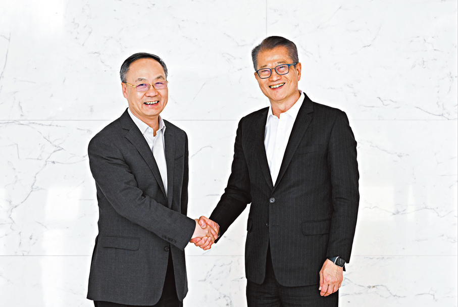 ●陳茂波與國家金融監督管理總局局長李雲澤會面。