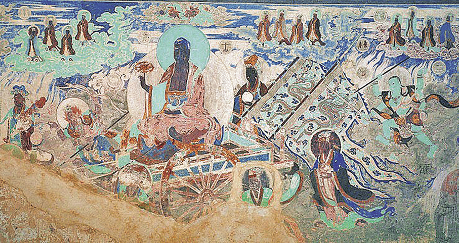 ●61窟壁畫中的十二星座。 作者供圖