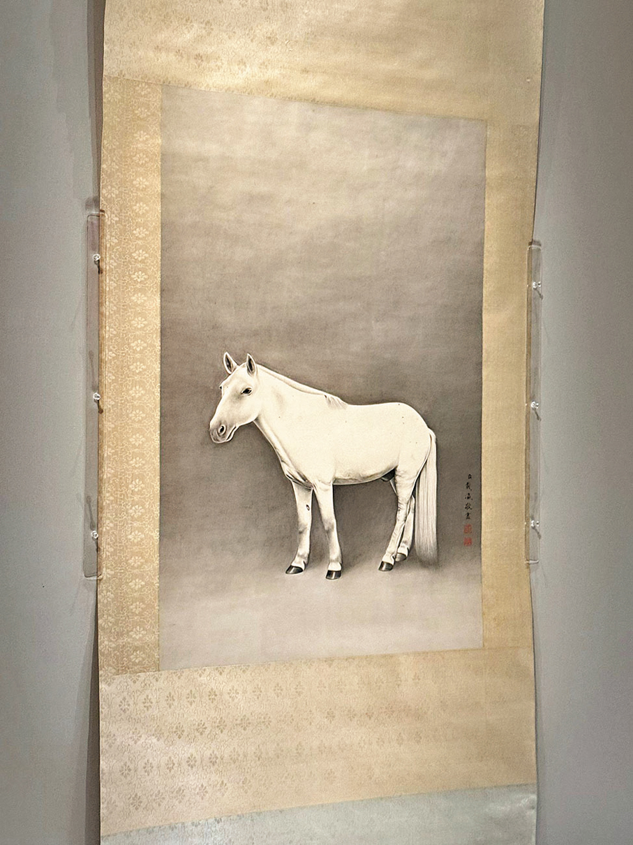 ●愛新覺羅·載瀛（1859–1930年）《畫馬圖》。陳藝 攝