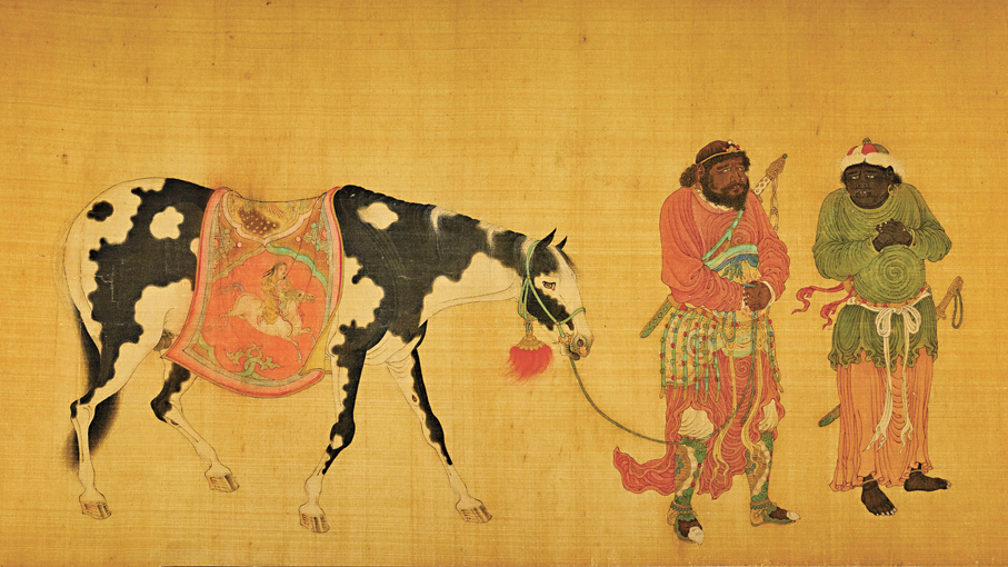 ●九峰道人 《三駿圖》（局部）。香港故宮文化博物館供圖