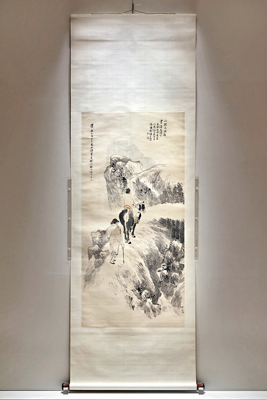 ●任頤《雲山策馬圖》。香港故宮文化博物館供圖