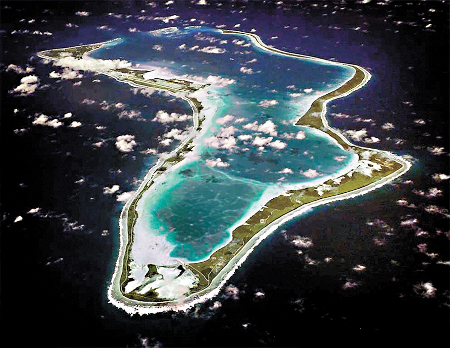 ●迪戈加西亞島美英聯合軍事基地。 美聯社
