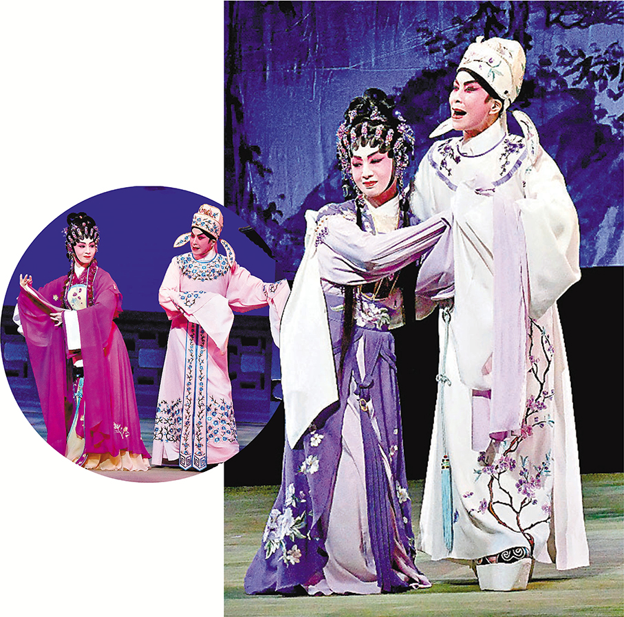 ●文華和梁非同 （圖左） 多次合作甚有默契，組合更受觀眾歡迎。