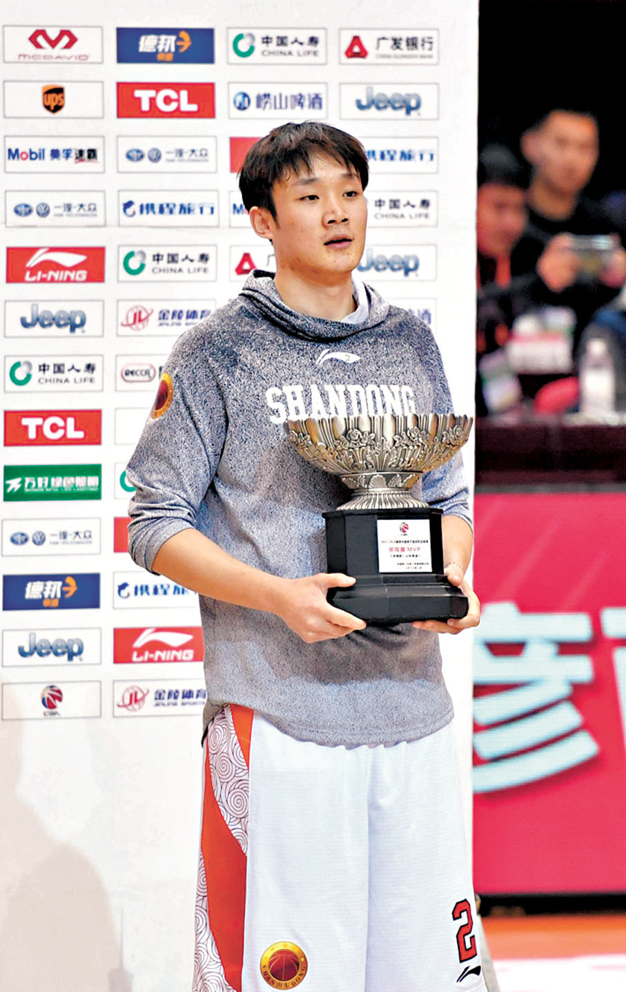 ●丁彥雨航榮獲2017-2018球季CBA常規賽MVP。  資料圖片