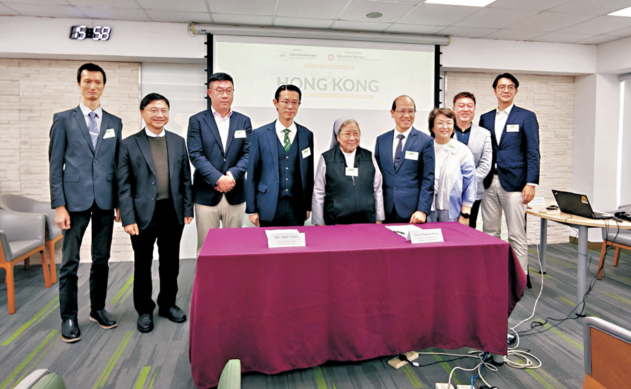 ●香港直接資助學校議會將組團出海介紹本港辦學特色。   香港文匯報記者陸雅楠  攝