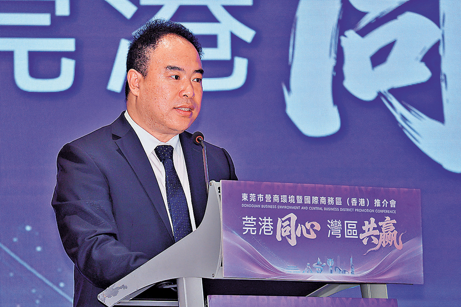 ●東莞市副市長楊宇   香港文匯報記者彭子文  攝