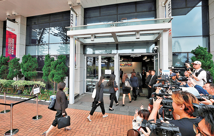 ●宏福苑火災獨立委員會昨日舉行第三場聽證會。 香港文匯報記者郭木又  攝