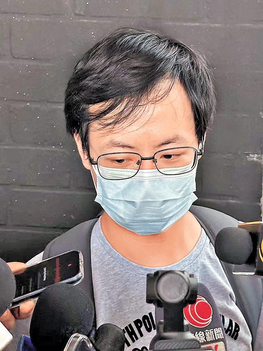 ●宏盛閣居民梁浩軒  香港文匯報記者李千尋  攝