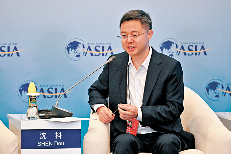 ●電視廣播公布2025年度全年業績。左起：陳樹鴻、蕭世和、許濤及李福來。