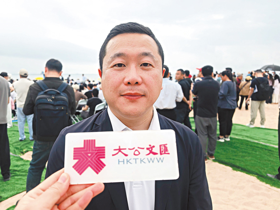 ●陳磊鑫透露，今年6月，賽寶低空通航實驗室將聯合LSCM、耀輝科技三方，發布深港低空物流監管沙盒試點方案。 香港文匯報記者郭若溪  攝