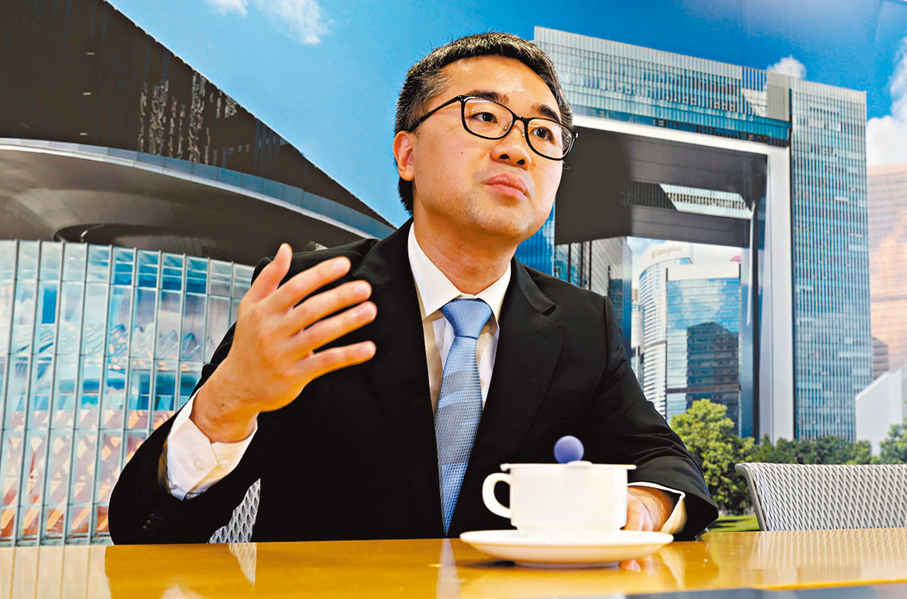 ●教育局副局長施俊輝。 香港文匯報記者萬霜靈  攝