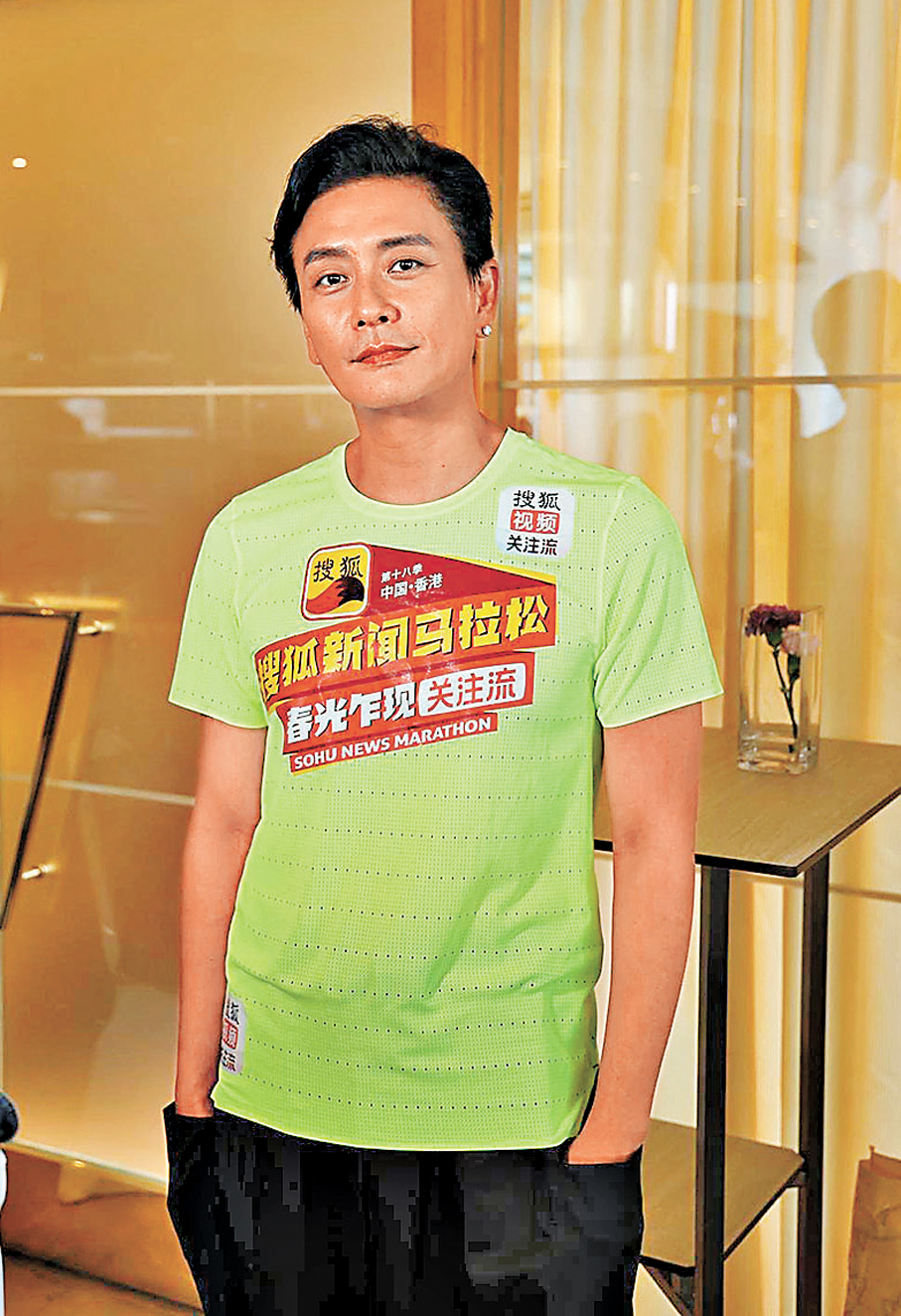●黃宗澤昨日參加五公里賽事。   香港文匯報記者孫嘉蔚  攝