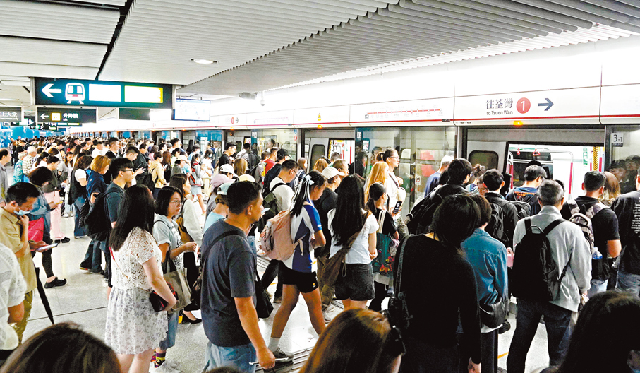●港鐵今年連續第二年凍結票價。 香港文匯報記者曾興偉  攝