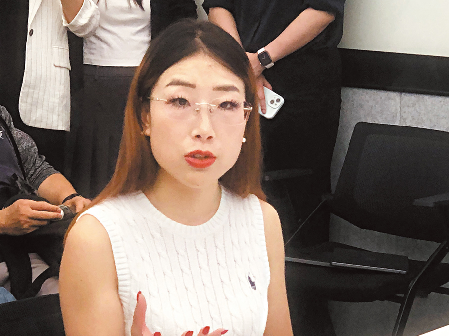 ●文遠知行市場公關總監張羽雪。香港文匯報記者方俊明  攝