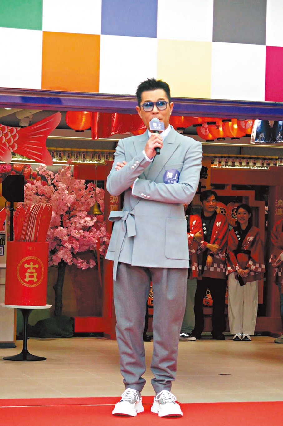 ●古天樂待員工如家人，情誼深厚。   香港文匯報記者阿祖  攝