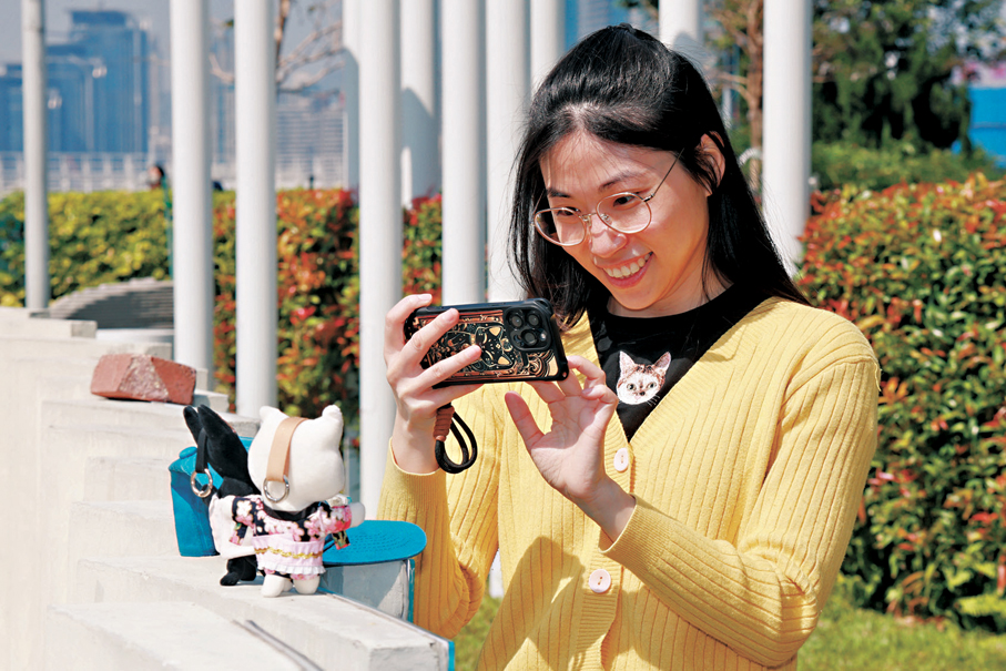 ●僱員再培訓局AI課程學員連秀菁。 香港文匯報記者北山彥  攝