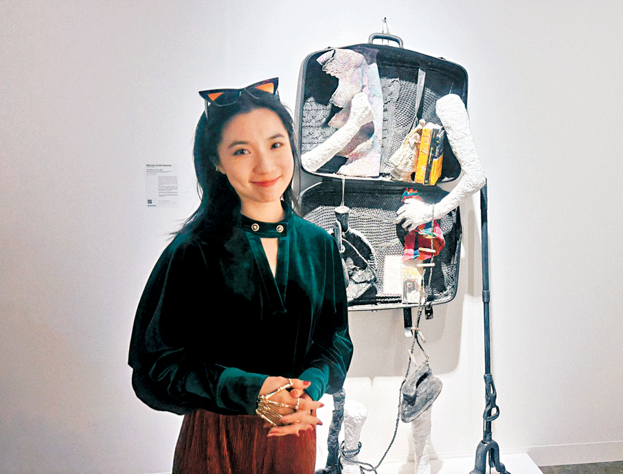 ●藝術博主艾子    記者陳藝 攝