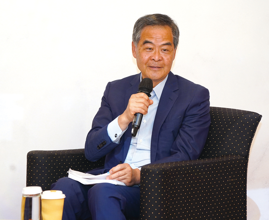 ●全國政協副主席梁振英擔任嘉賓作精彩分享。