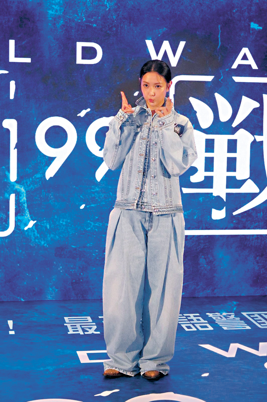 ●譚旻萱透露接受槍械訓練3個月。香港文匯報記者阿祖  攝