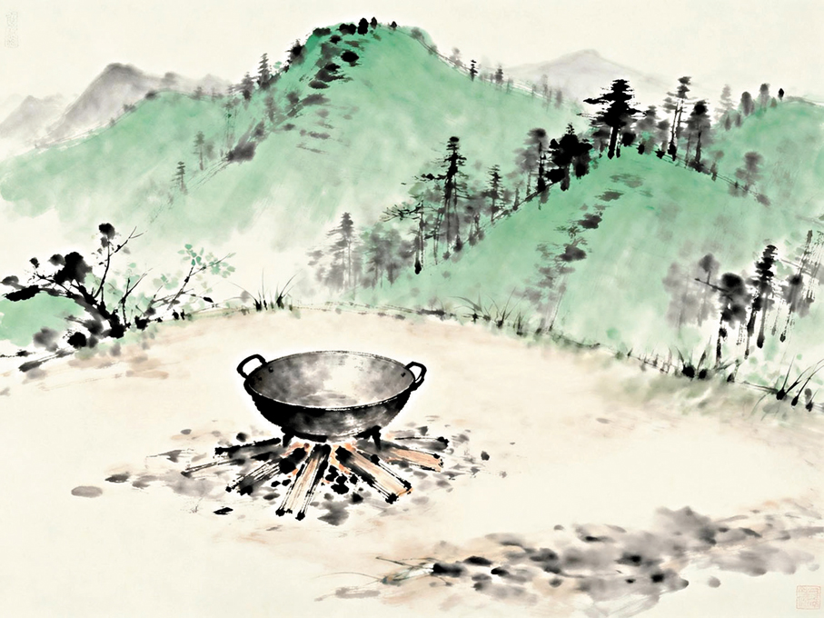 ●每到清明，我想到的都是野炊。 AI繪圖