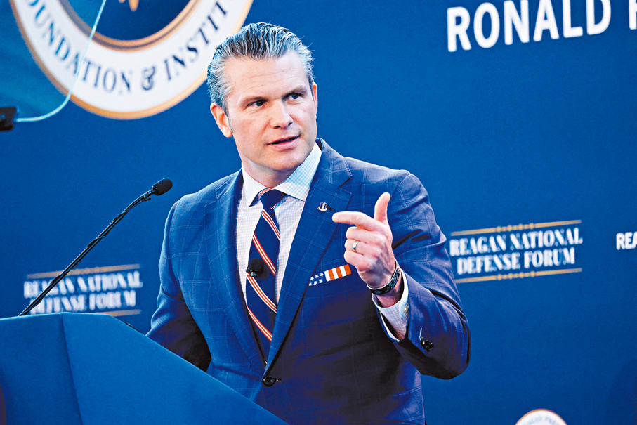 ●海格塞斯上任後推動國防部大規模改革。 資料圖片