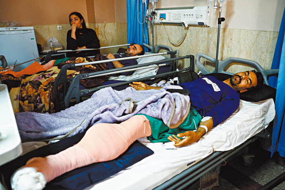 ●受傷平民被送院救治。 路透社