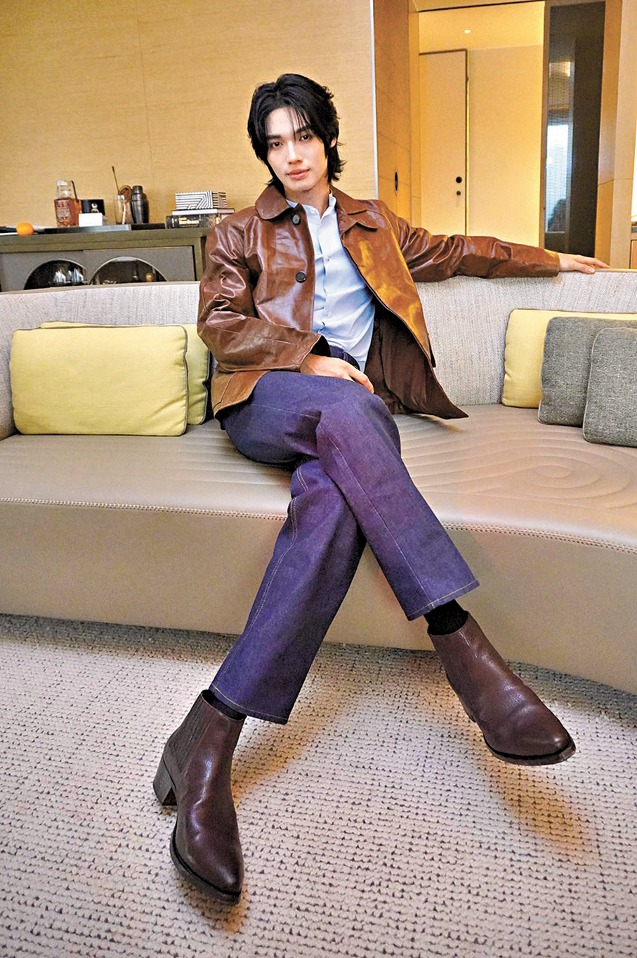 ●Win為第五十屆香港國際電影節擔任「亞洲大使」。  香港文匯報記者子棠  攝