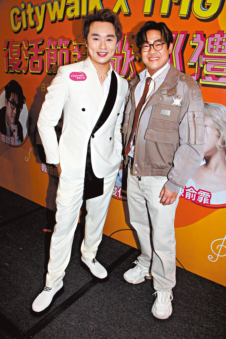 ●羅啟豪（右）與王鄭浚仁均在6月開演唱會。  香港文匯報記者達里  攝