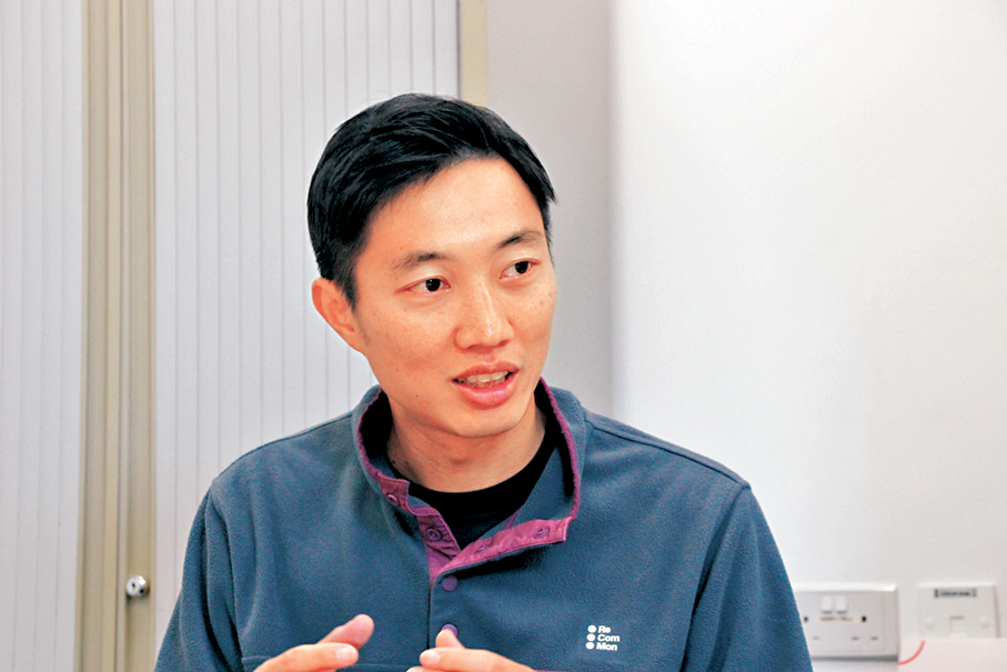 ●嶺大科學教研部助理教授李灝表示，社會對「保育螞蟻」這一概念相當陌生。 香港文匯報記者黃艾力  攝