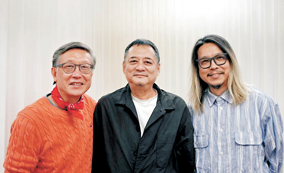 ●左起：劉偉強、張叔平和王雙駿原本組成「黃金班底」製作英皇群星演唱會。
