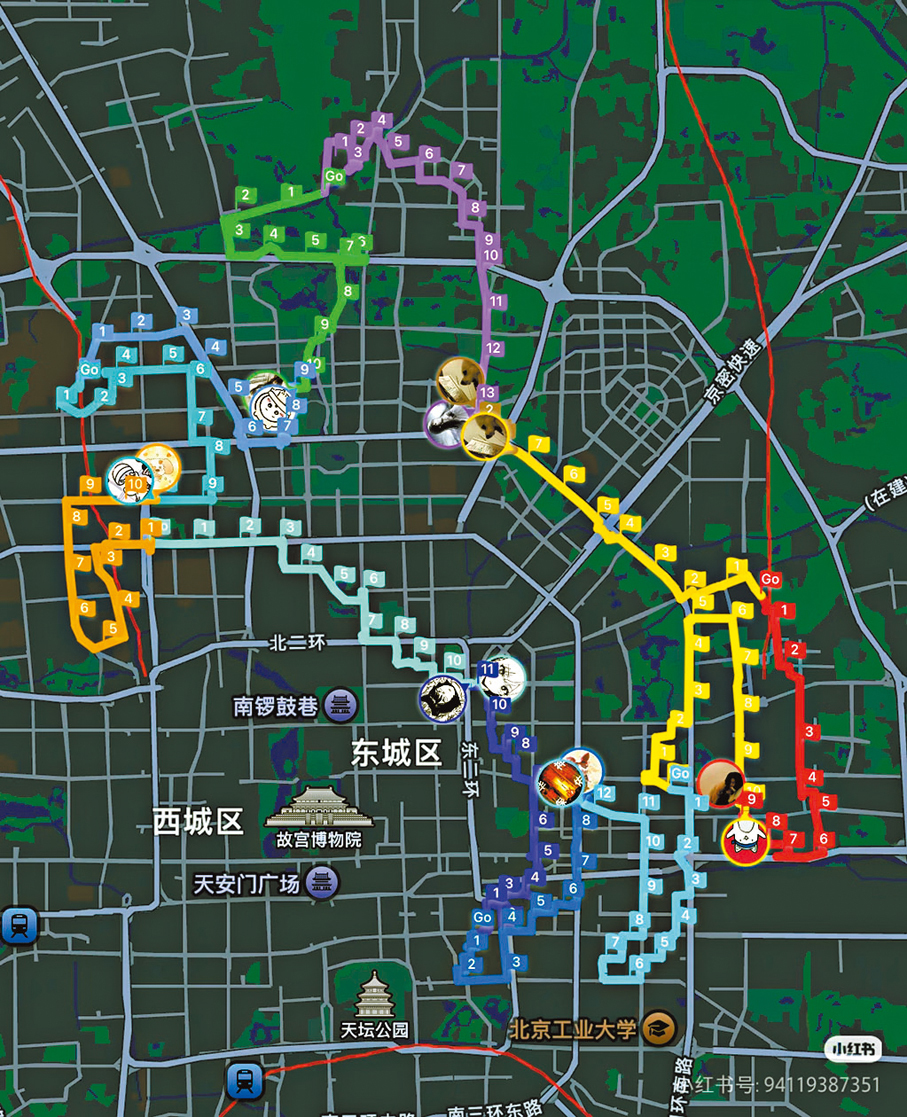●「畫馬」風潮並未止步於奧森，越來越多的年輕人開始用腳步重新丈量北京城。