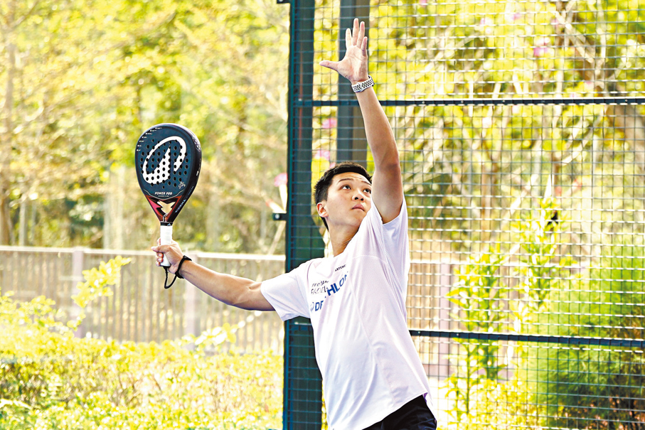 板網球港將周俊豪坦言板網球如「運動版國際象棋」，要鬥智鬥力。